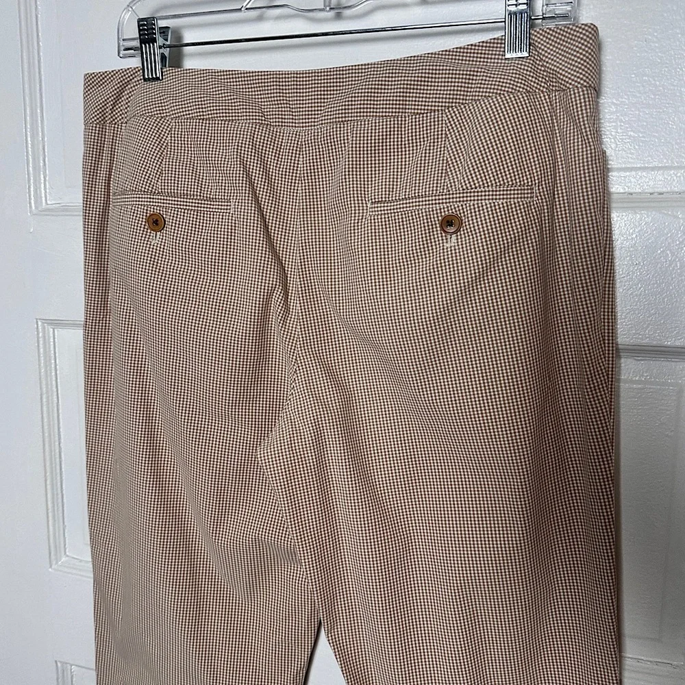 3/$20💥 Talbots‎ Signature Ankle Pants Plaid Chinos Cotton Preppy Preppy 8